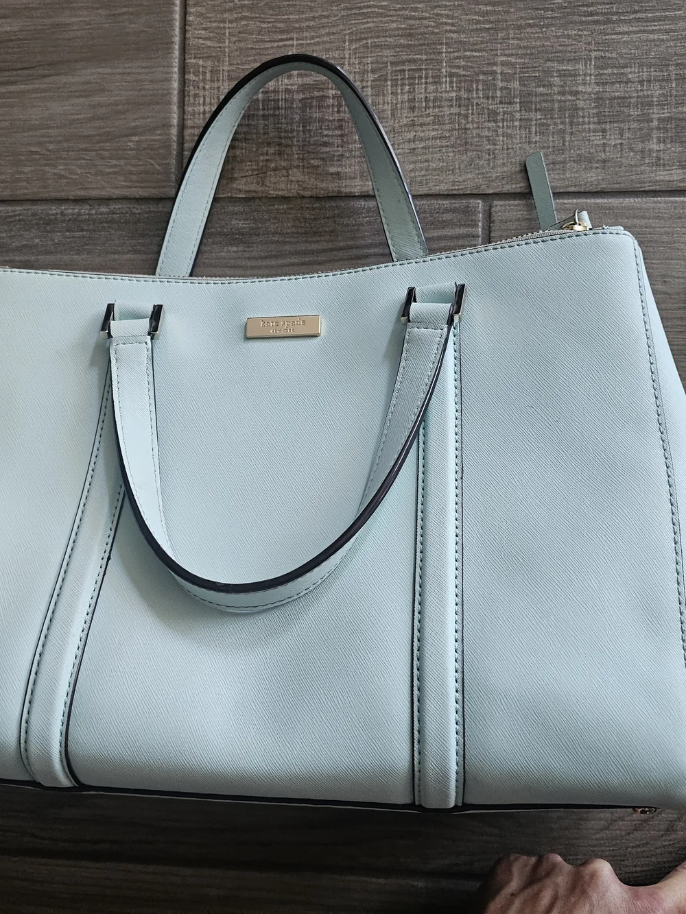 kate spade Pale Blue Structured Satchel Handbag